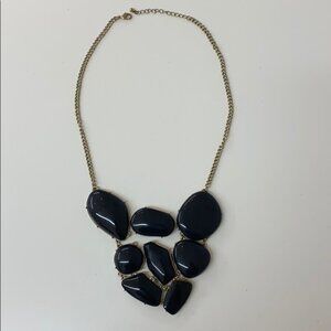 Black statement necklace
